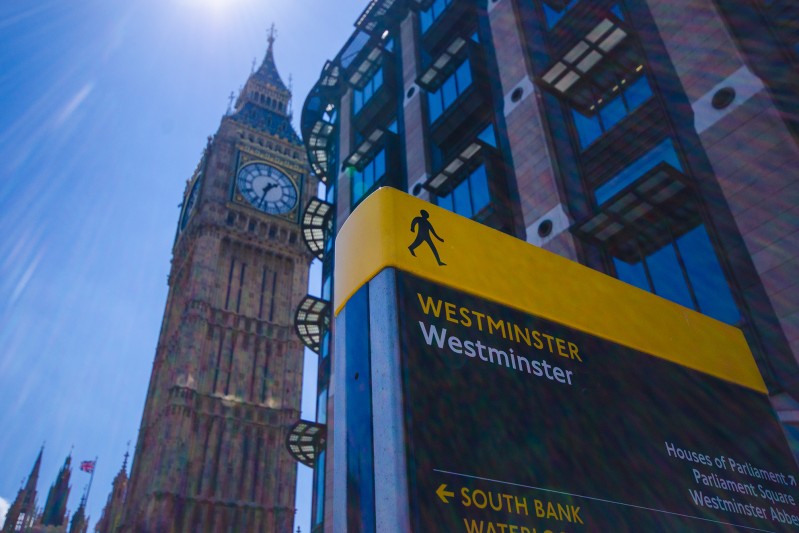 Westminster street sign