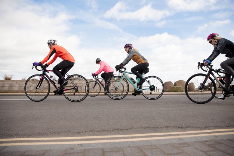 Picture of cyclists on a bike
