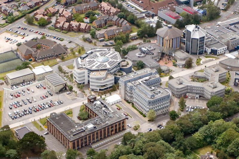 An aerial photograph of Talbot Campus 