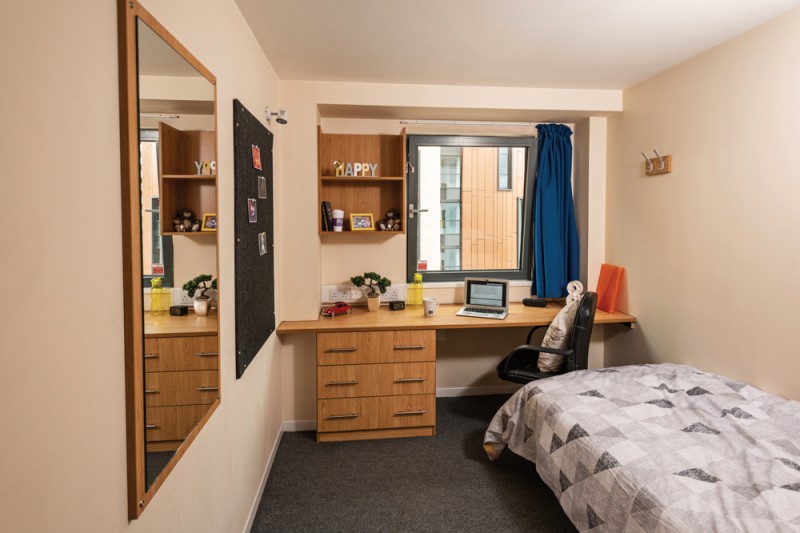 A bedroom in Chesil House