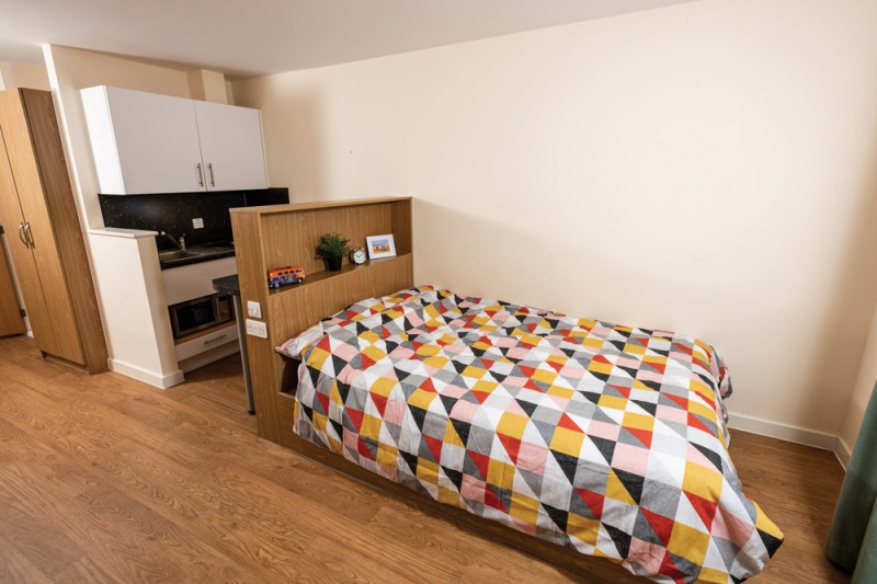 A studio flat in Dorchester House