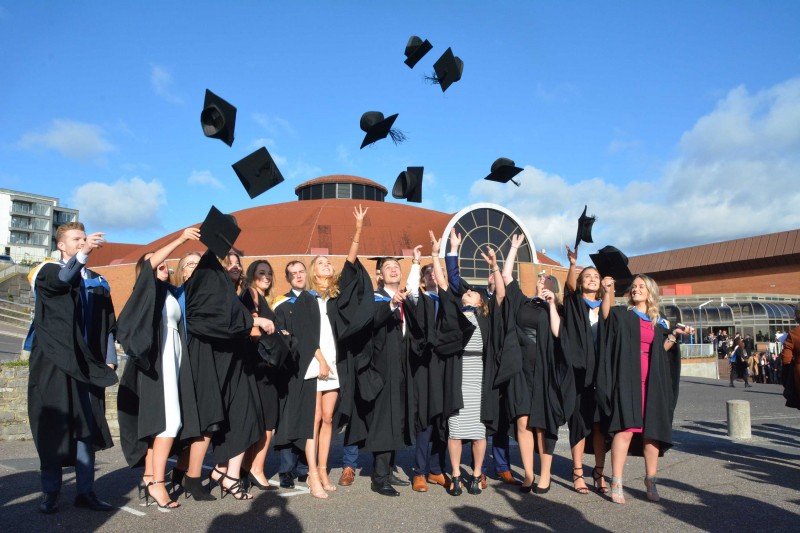 Hat throwing FM graduation web