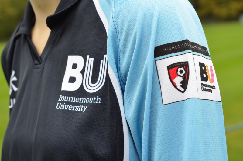 Higher Education Partner AFCB logo on sleeve