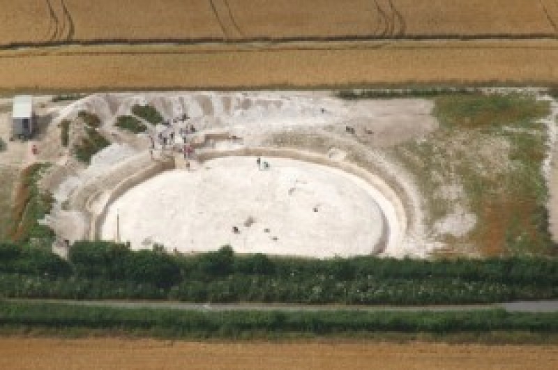 Bronze Age barrow at High Lea farm