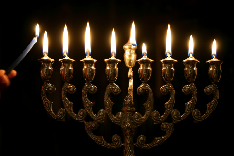 Photo of a Menorah candle