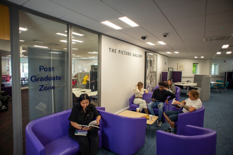 The Postgraduate Research Zone in The Sir Michael Cobham Library