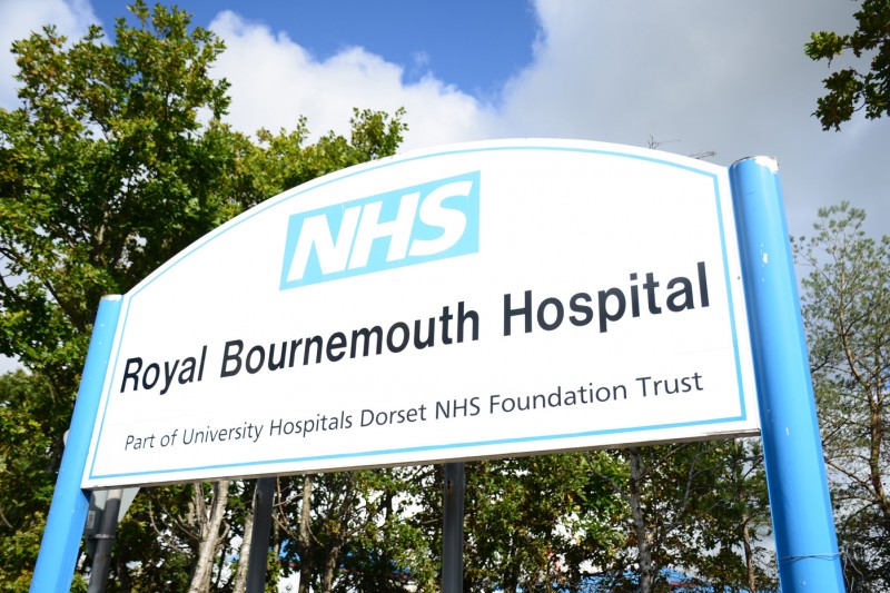 Royal Bournemouth Hospital sign Royal Bournemouth Hospital sign
