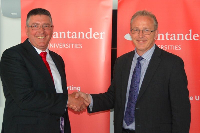 Vice-Chancellor John Vinney and Matt Hutnell, Director, Santander Universities UK