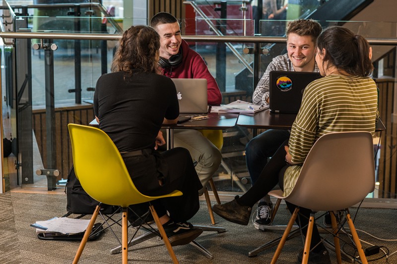 Students in the Student Centre