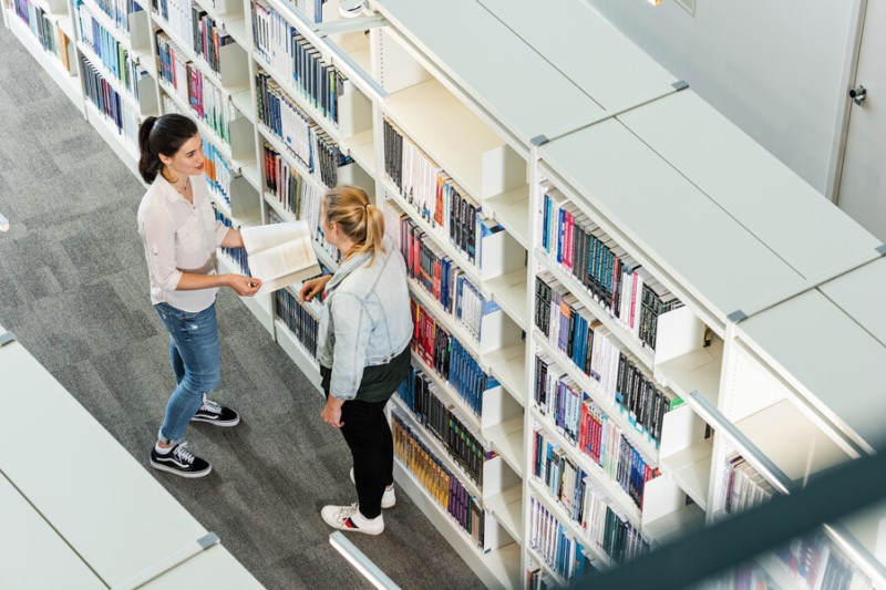 Students in the Weston Library