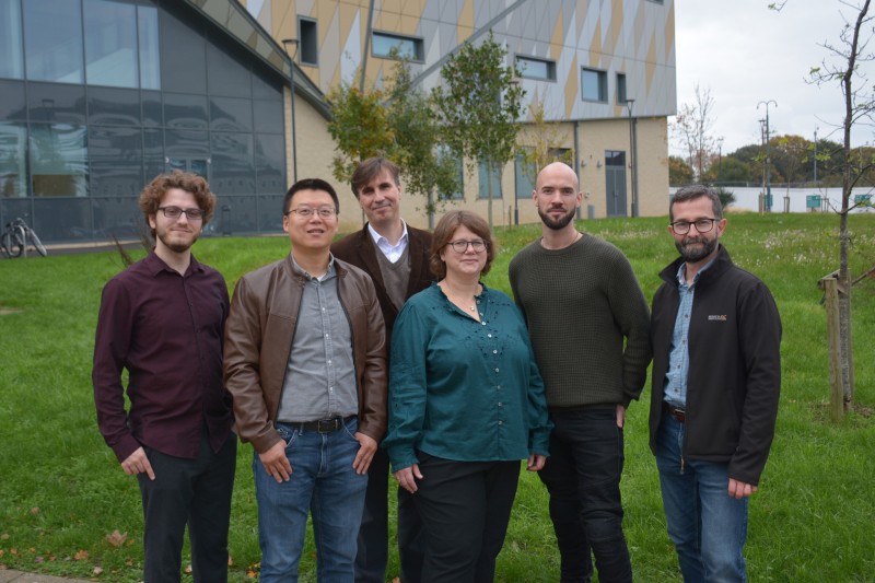 The MINE team stood outside Poole Gateway Building 